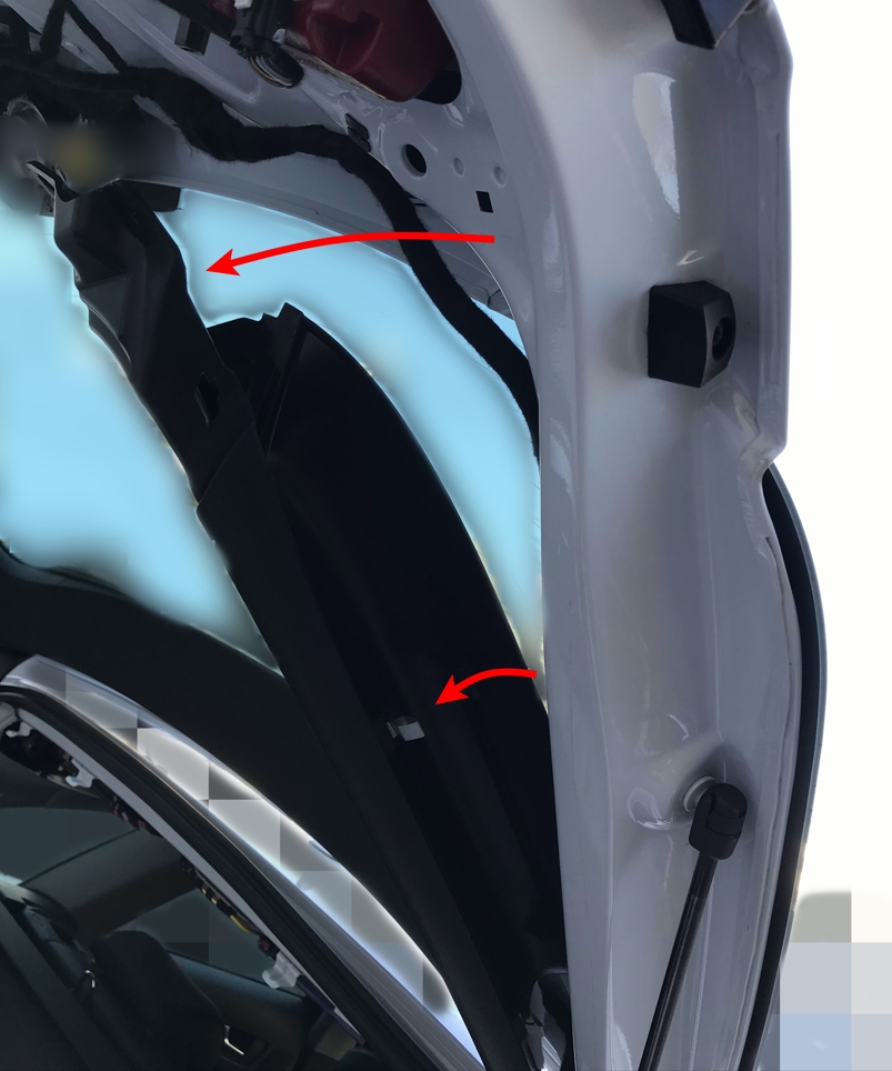 アウディA4アバント リアドライブレコーダー取り付け方法