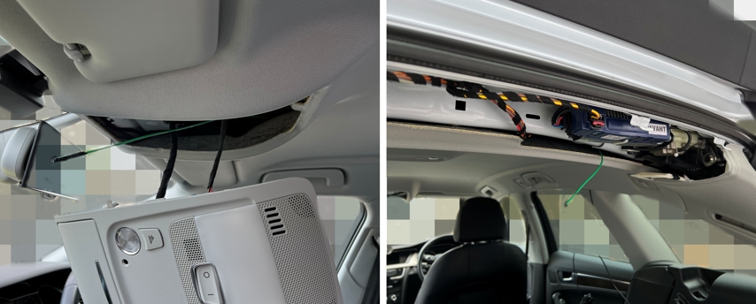 アウディA4アバント リアドライブレコーダー取り付け方法