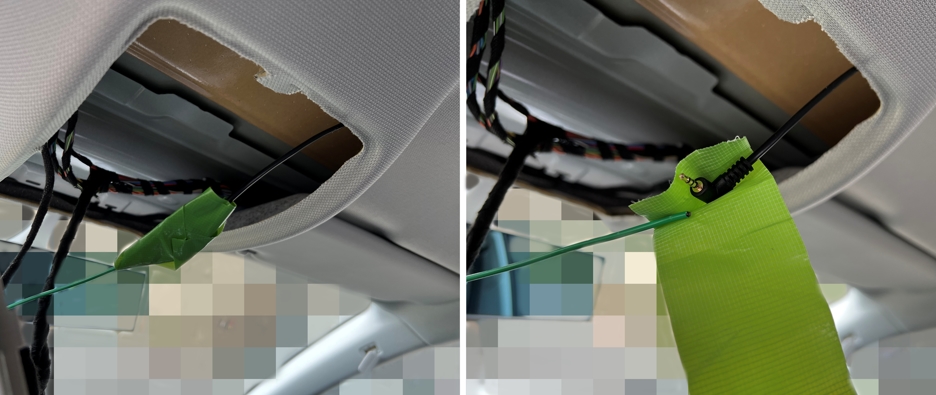 アウディA4アバント リアドライブレコーダー取り付け方法